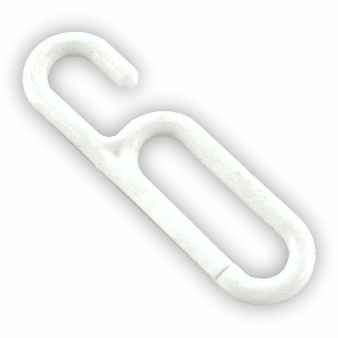 White Plastic Connector Hooks